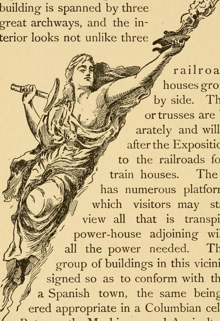An illustration from Chicago by day and night, 1892, leaf 243