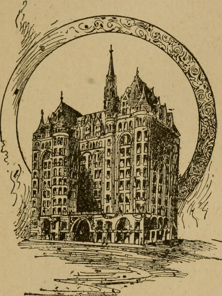 An illustration from Chicago by day and night, 1892, leaf 140