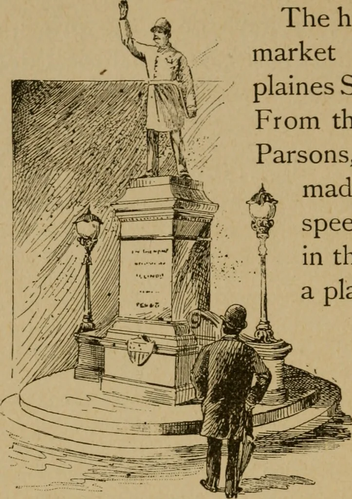 An illustration from Chicago by day and night, 1892, leaf 201