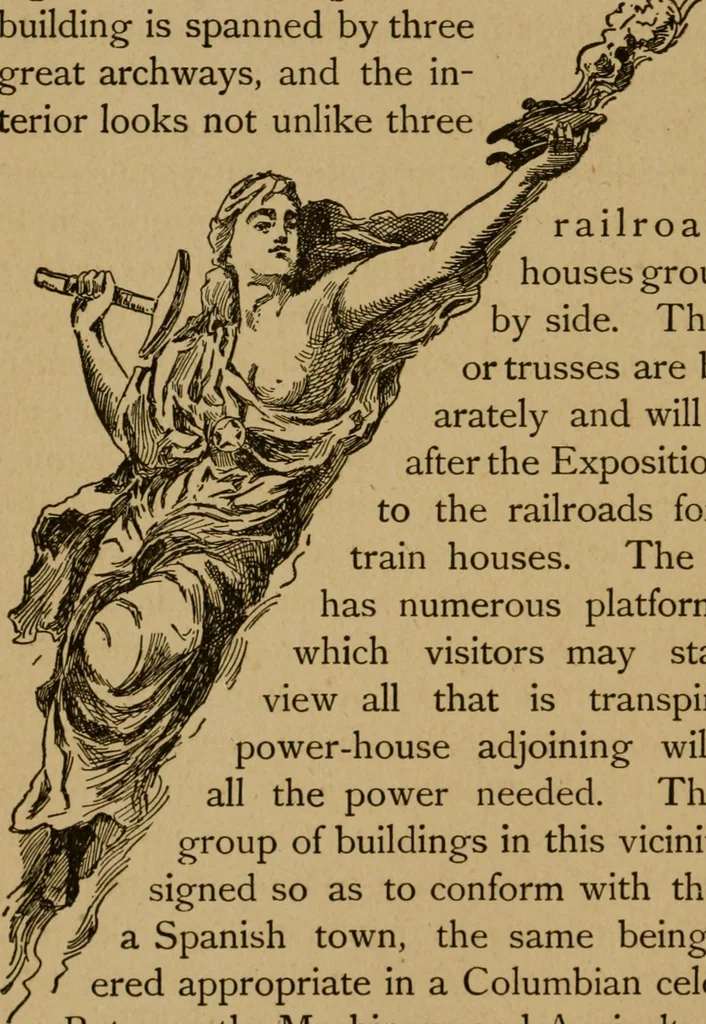 An illustration from Chicago by day and night, 1892, leaf 241