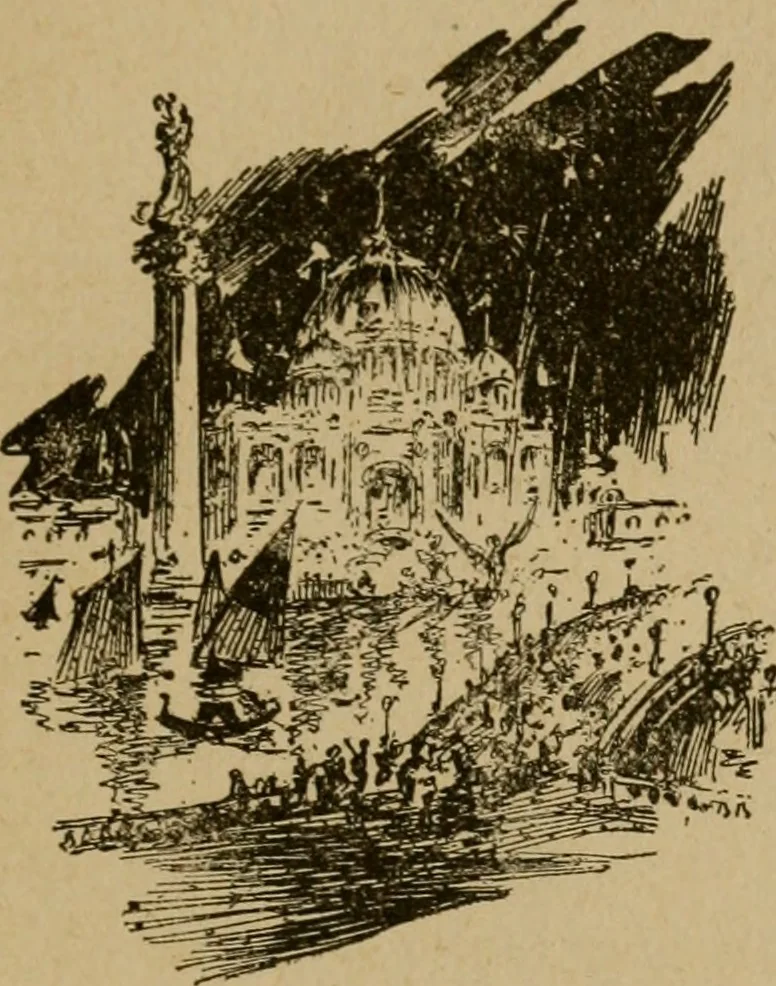 An illustration from Chicago by day and night, 1892, leaf 258