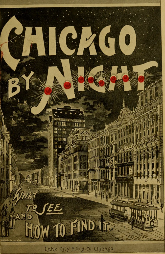 An illustration from Chicago by day and night, 1892, leaf 4