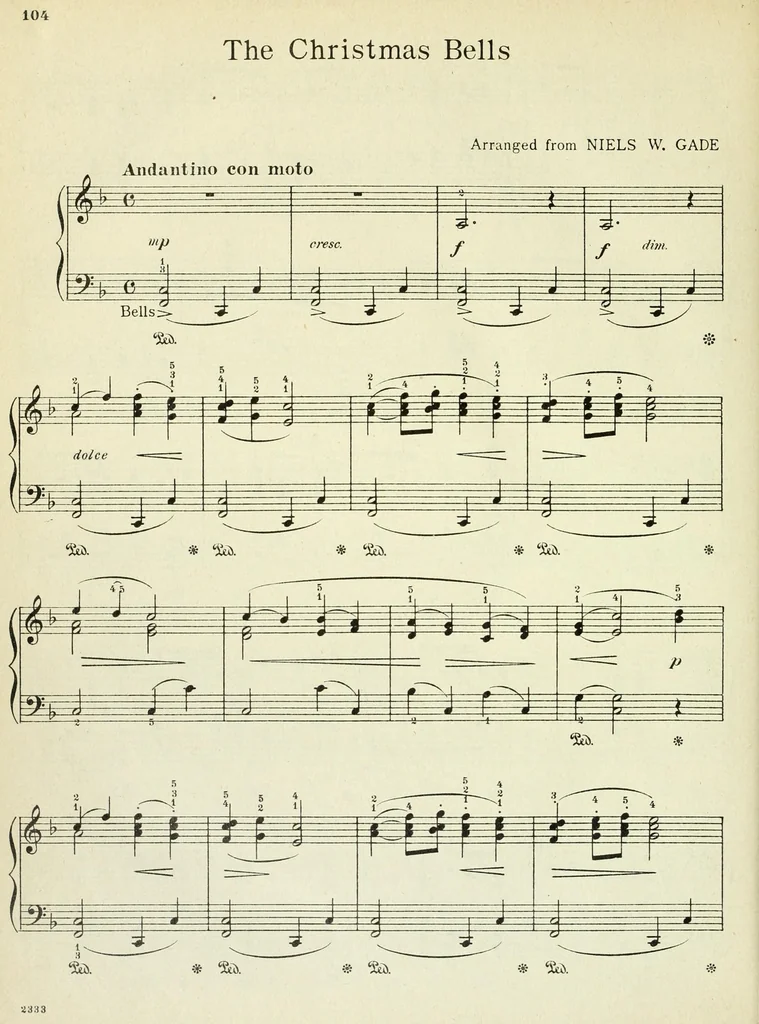 An illustration from Child life in music; a collection of plays, dances and games for use in the home, kindergarten and primary;, 1912, leaf 114