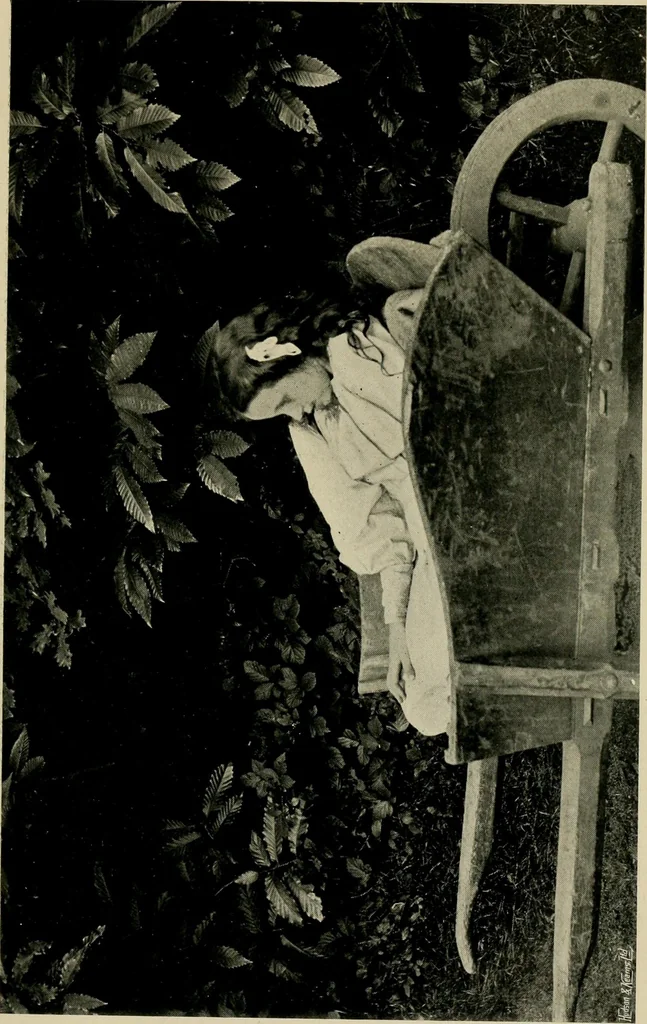 An illustration from Children and gardens, 1908, leaf 118