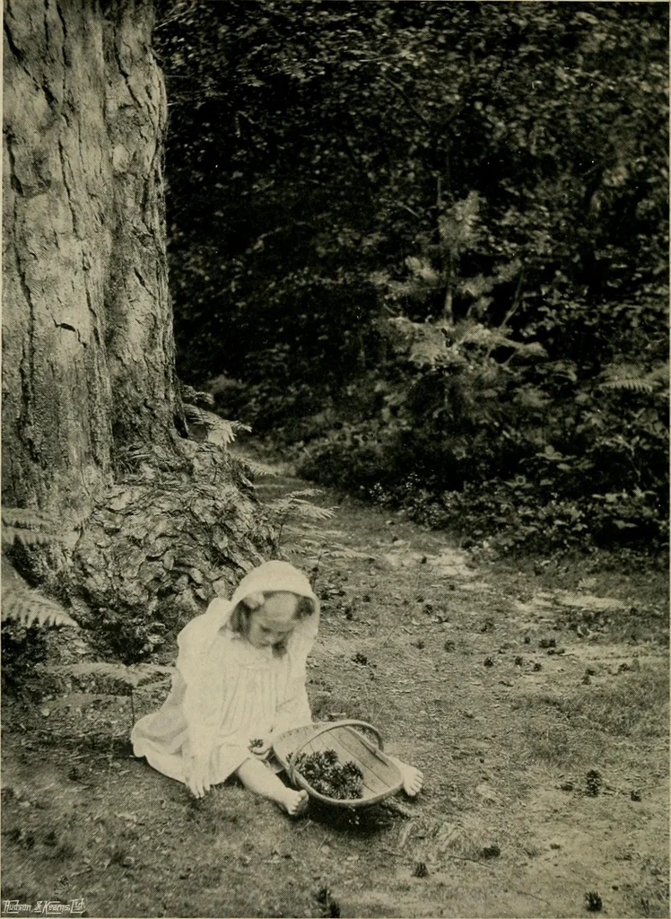 An illustration from Children and gardens, 1908, leaf 159