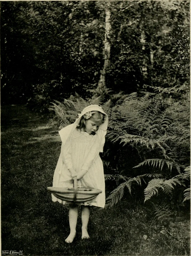 An illustration from Children and gardens, 1908, leaf 162