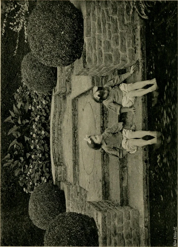 An illustration from Children and gardens, 1908, leaf 167