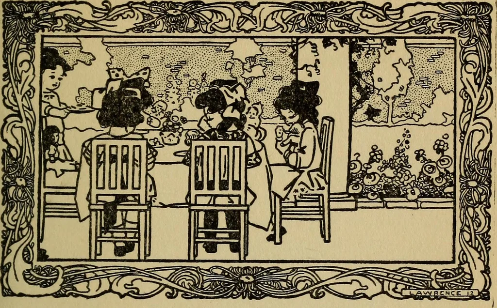 An illustration from The children's book of games & parties, 1913, leaf 114