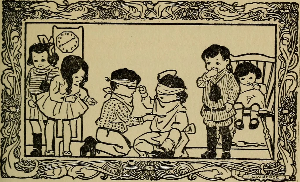 An illustration from The children's book of games & parties, 1913, leaf 120