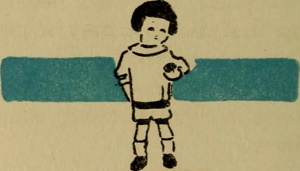An illustration from The children's book of games & parties, 1913, leaf 13