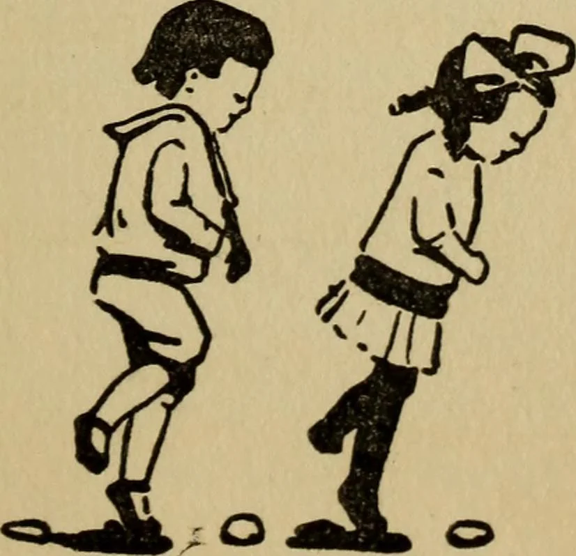 An illustration from The children's book of games & parties, 1913, leaf 146