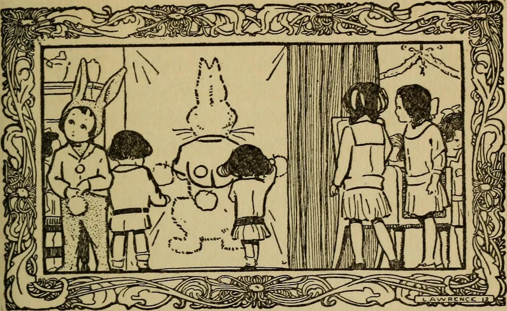 An illustration from The children's book of games & parties, 1913, leaf 226