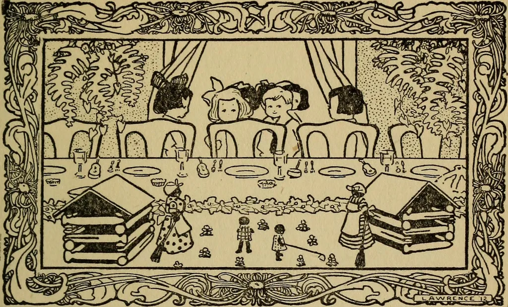 An illustration from The children's book of games & parties, 1913, leaf 238