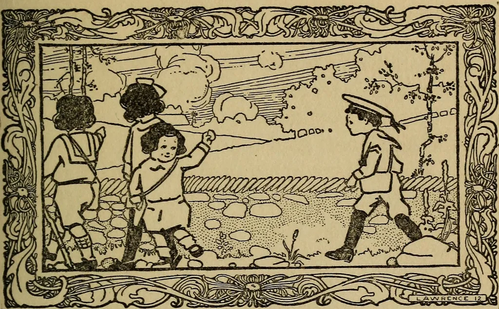 An illustration from The children's book of games & parties, 1913, leaf 30