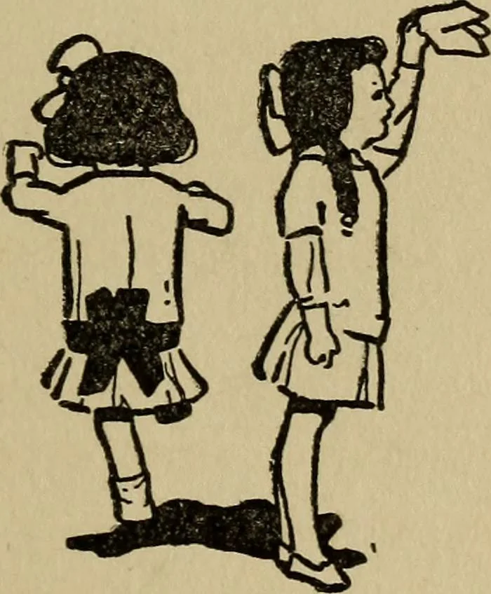 An illustration from The children's book of games & parties, 1913, leaf 58