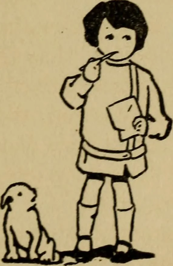 An illustration from The children's book of games & parties, 1913, leaf 72