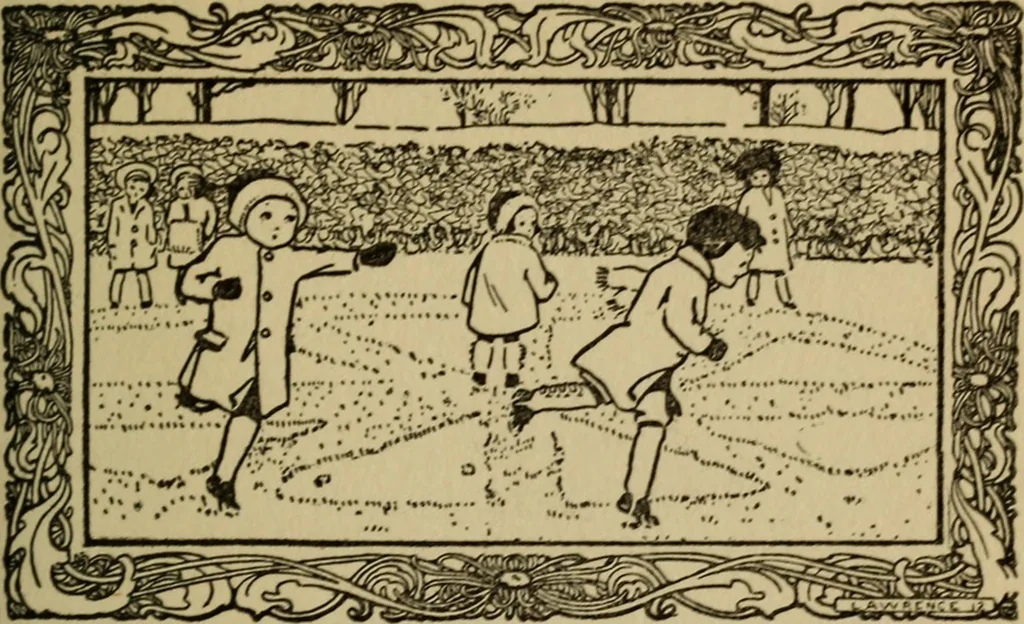 An illustration from The children's book of games & parties, 1913, leaf 74
