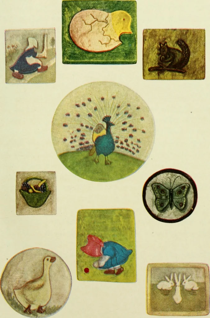 An illustration from Children's occupations, 1920, leaf 102