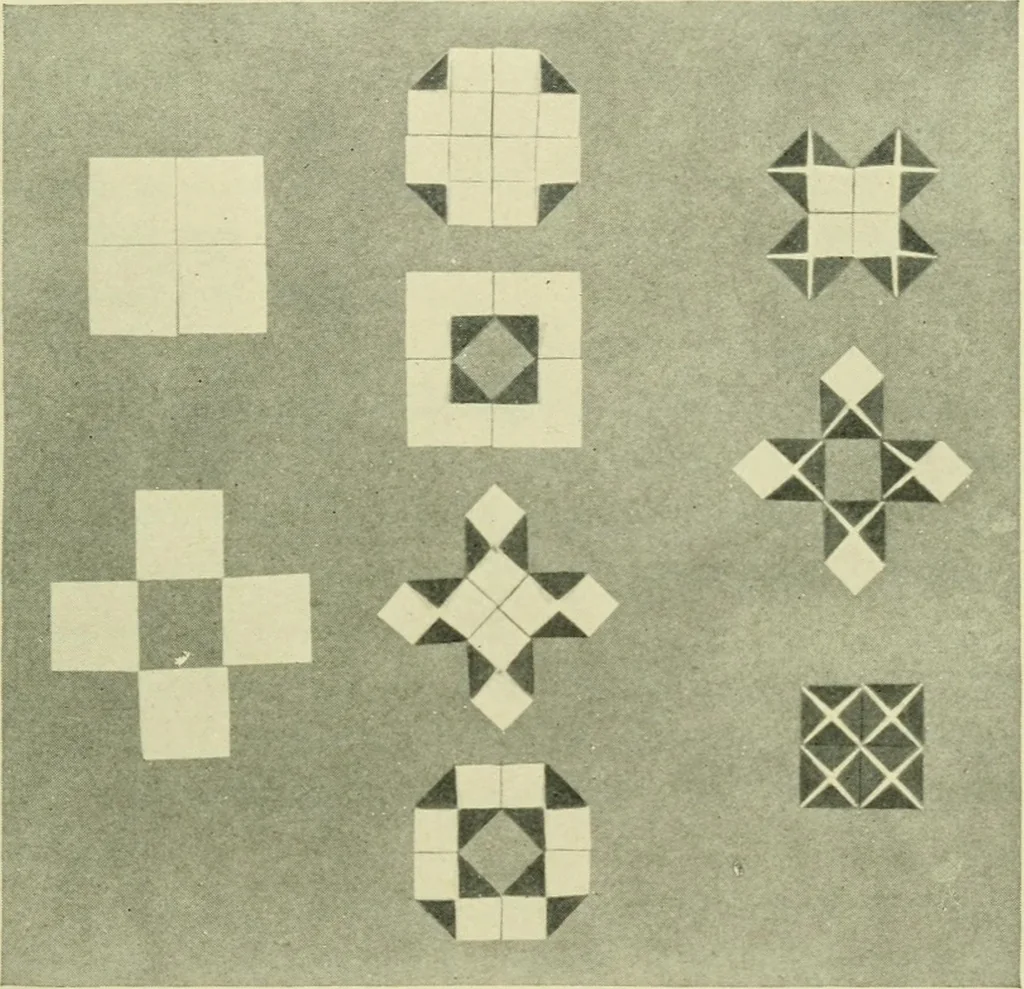 An illustration from Children's occupations, 1920, leaf 62