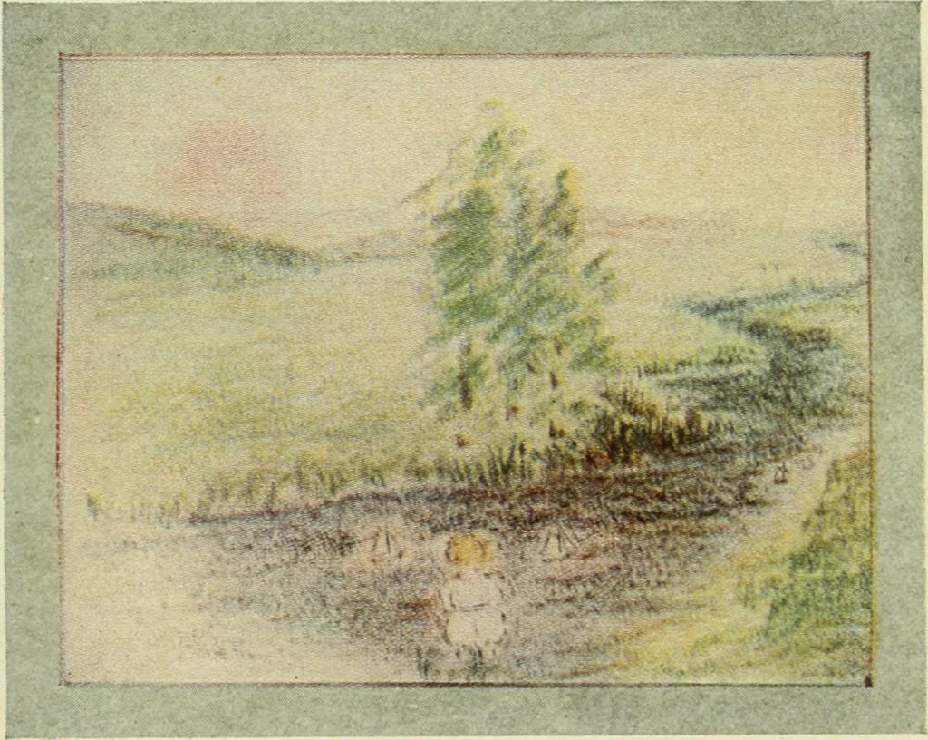 An illustration from Children's occupations, 1920, leaf 76