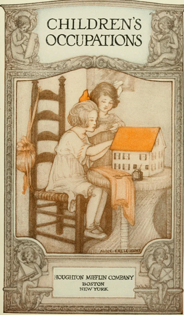 An illustration from Children's occupations, 1920, leaf 8