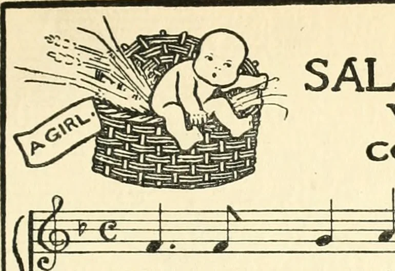 An illustration from Children's singing games, with the tunes to which they are sung, 1900, leaf 24
