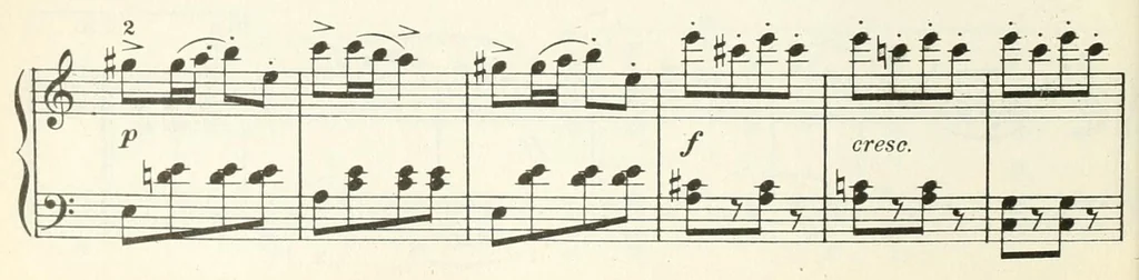 An illustration from The child's own music book : the largest collection of mothers' and childrens' songs, musical games and piano music ever published, covering completely all phases of child life, 1918, leaf 378
