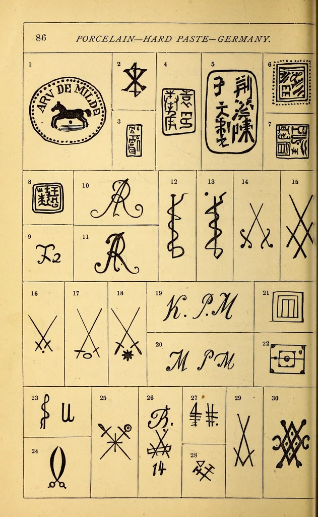 An illustration from The china collector's pocket companion, 1874, leaf 96