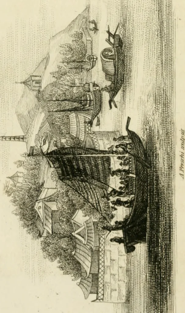 An illustration from China, its costume, arts, manufactures, &c. : edited principally from the originals in the cabinet of the late M. Bertin, with observations explanatory, historical, and literary, 1812, leaf 135