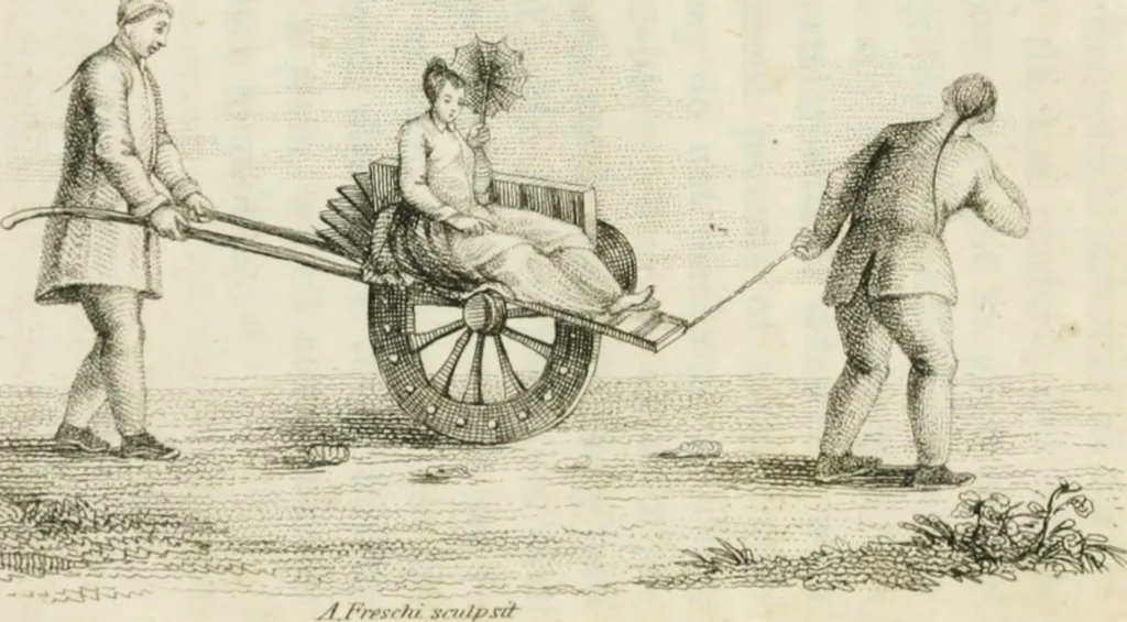 An illustration from China, its costume, arts, manufactures, &c. : edited principally from the originals in the cabinet of the late M. Bertin, with observations explanatory, historical, and literary, 1812, leaf 155