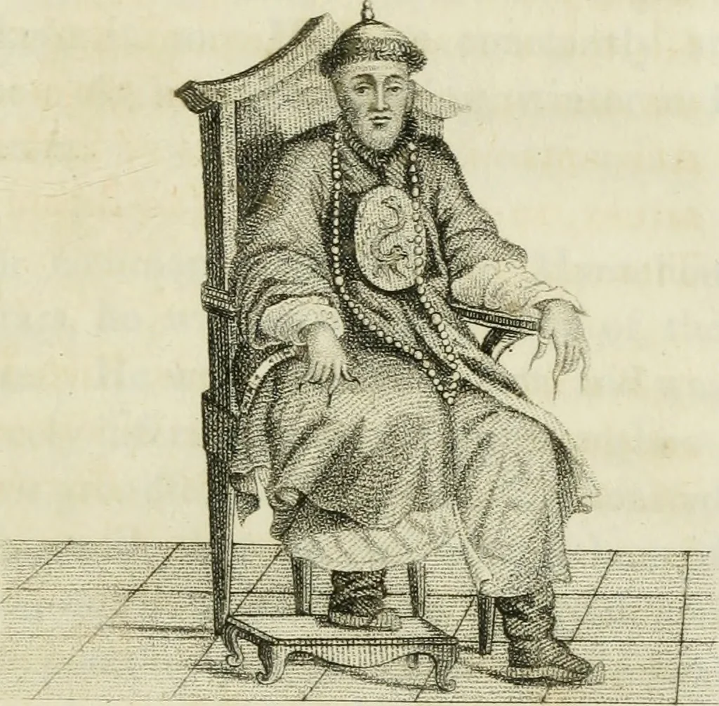 An illustration from China, its costume, arts, manufactures, &c. : edited principally from the originals in the cabinet of the late M. Bertin, with observations explanatory, historical, and literary, 1812, leaf 54