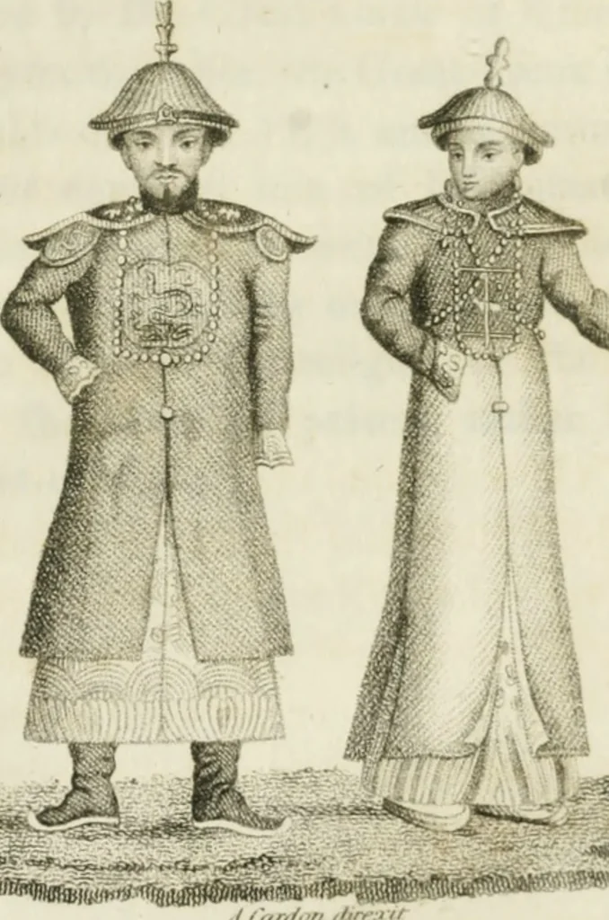 An illustration from China, its costume, arts, manufactures, &c. : edited principally from the originals in the cabinet of the late M. Bertin, with observations explanatory, historical, and literary, 1812, leaf 67