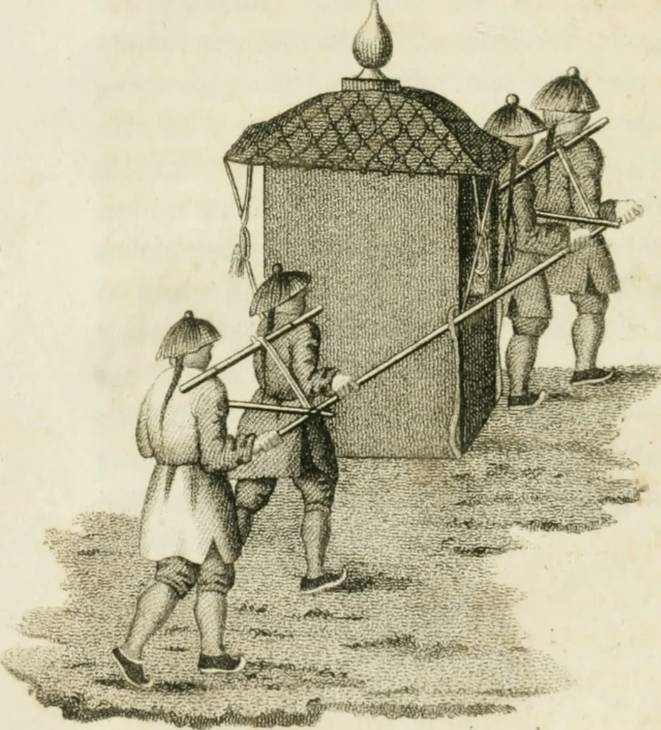 An illustration from China, its costume, arts, manufactures, &c. : edited principally from the originals in the cabinet of the late M. Bertin, with observations explanatory, historical, and literary, 1812, leaf 77