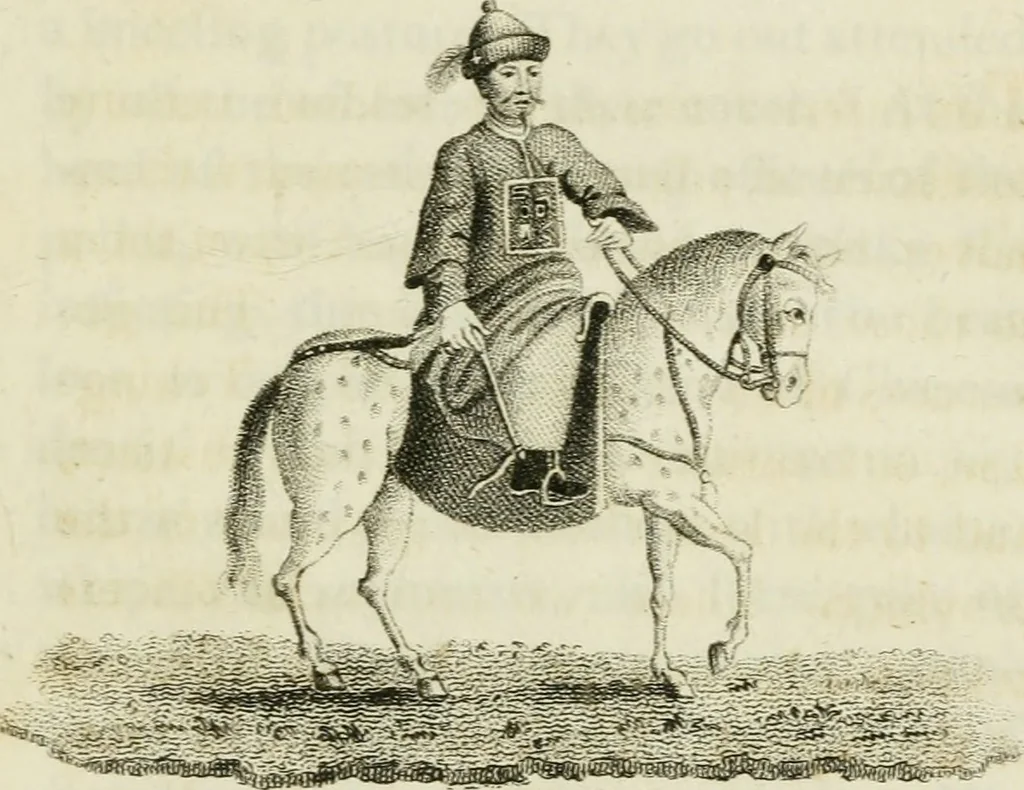 An illustration from China, its costume, arts, manufactures, &c. : edited principally from the originals in the cabinet of the late M. Bertin, with observations explanatory, historical, and literary, 1812, leaf 90