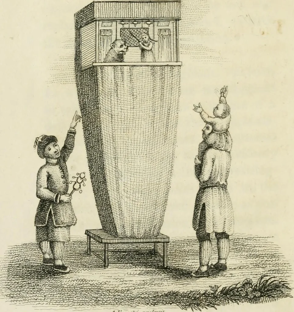 An illustration from China, its costume, arts, manufactures, &c. : edited principally from the originals in the cabinet of the late M. Bertin, with observations explanatory, historical, and literary, 1812, leaf 169