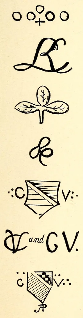 An illustration from China and pottery marks, 1920, leaf 15