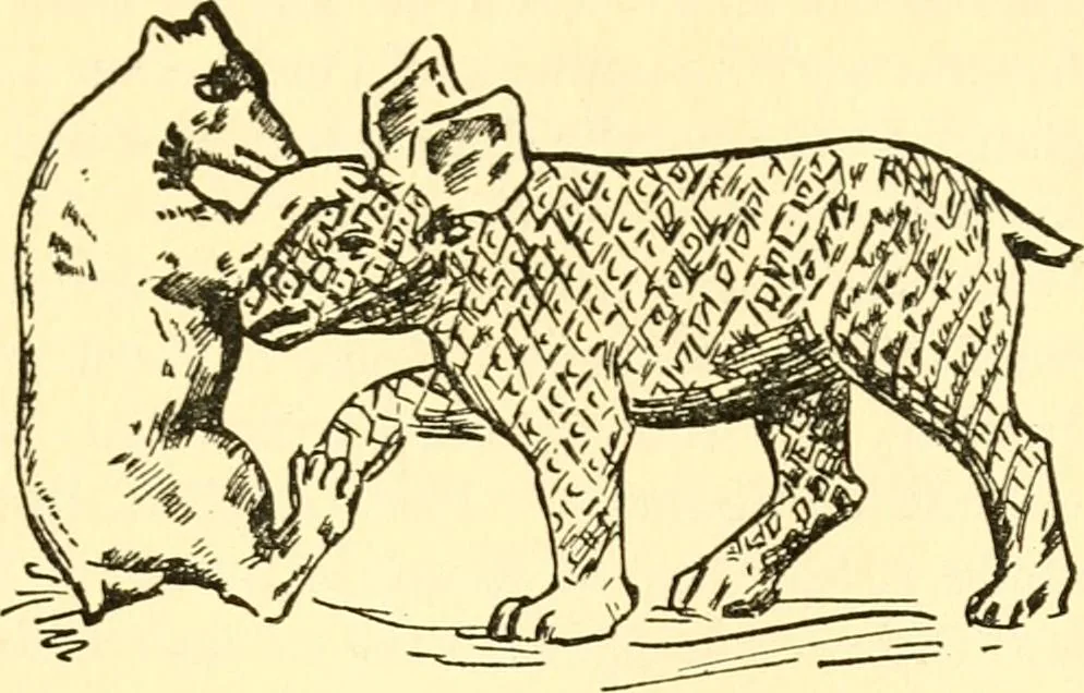 An illustration from Chinese clay figures, 1914, leaf 36