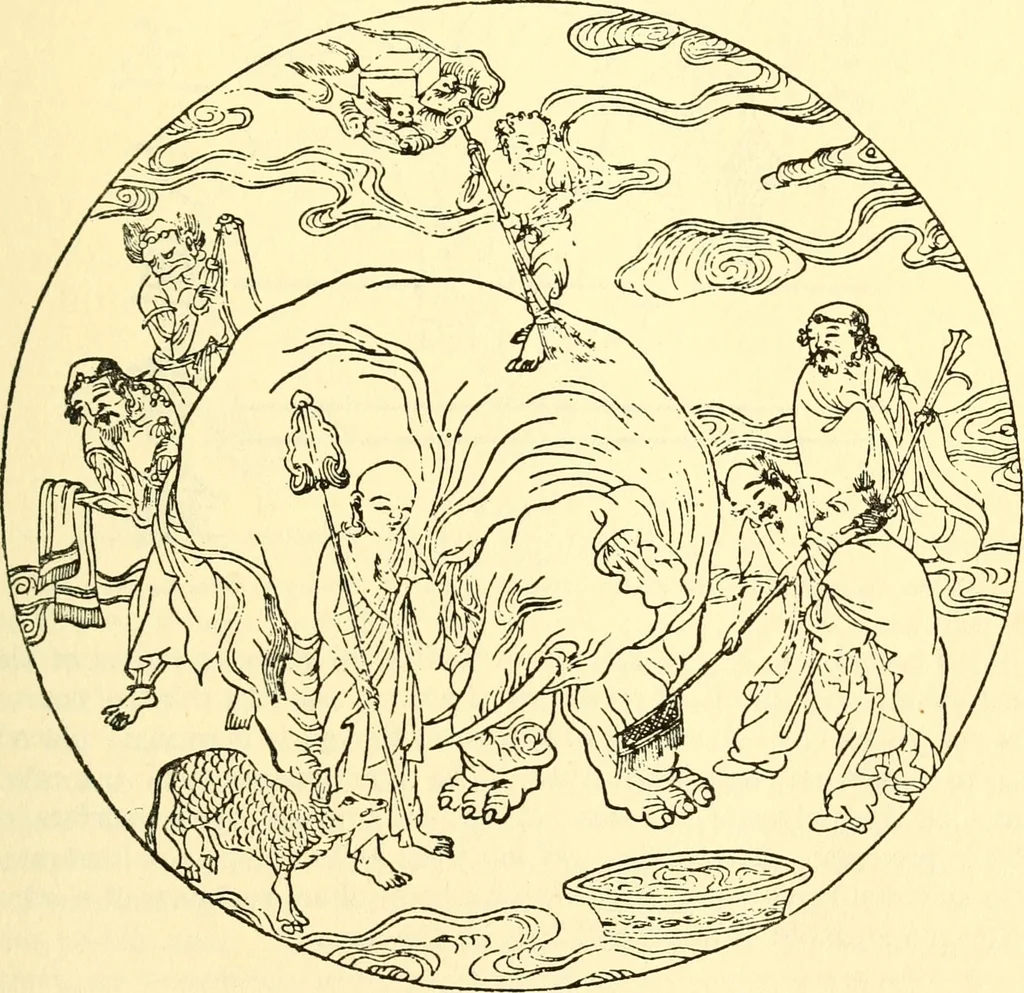 An illustration from Chinese clay figures, 1914, leaf 44