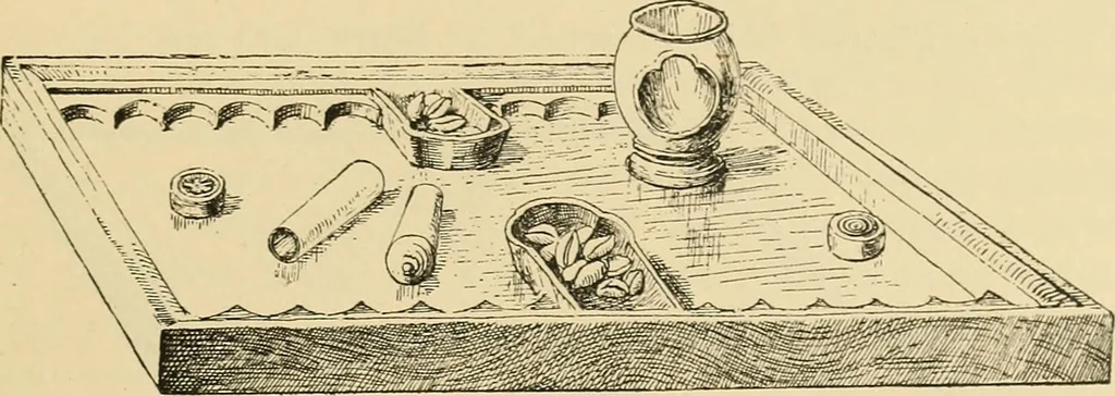 An illustration from Chinese games with dice and dominoes, 1895, leaf 24