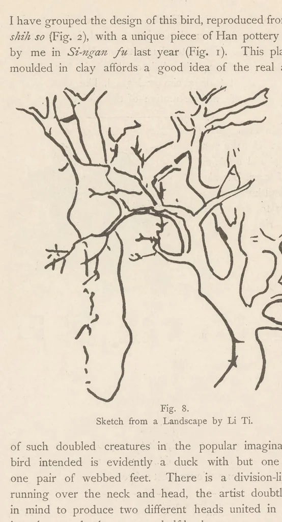 An illustration from Chinese grave-sculptures of the Han period, 1911, leaf 32