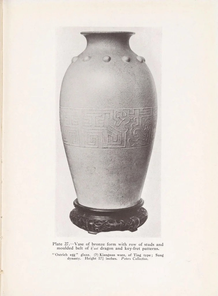 An illustration from Chinese pottery and porcelain : an account of the potter's art in China from primitive times to the present day, 1915, leaf 187