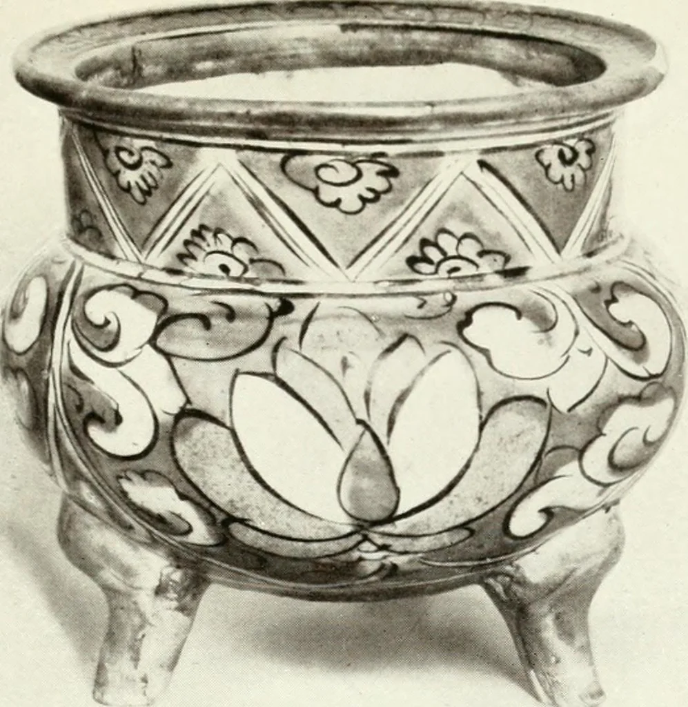 An illustration from Chinese pottery and porcelain : an account of the potter's art in China from primitive times to the present day, 1915, leaf 206