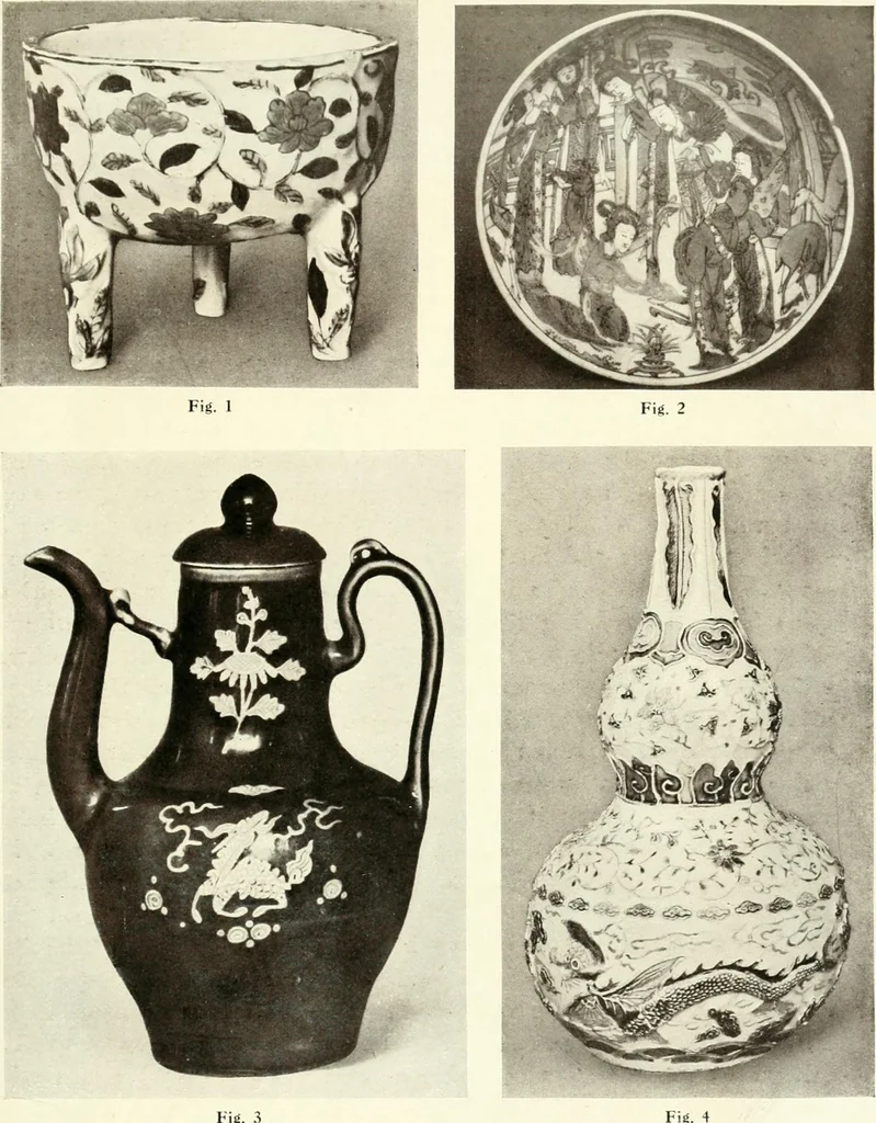 An illustration from Chinese pottery and porcelain : an account of the potter's art in China from primitive times to the present day, 1915, leaf 122