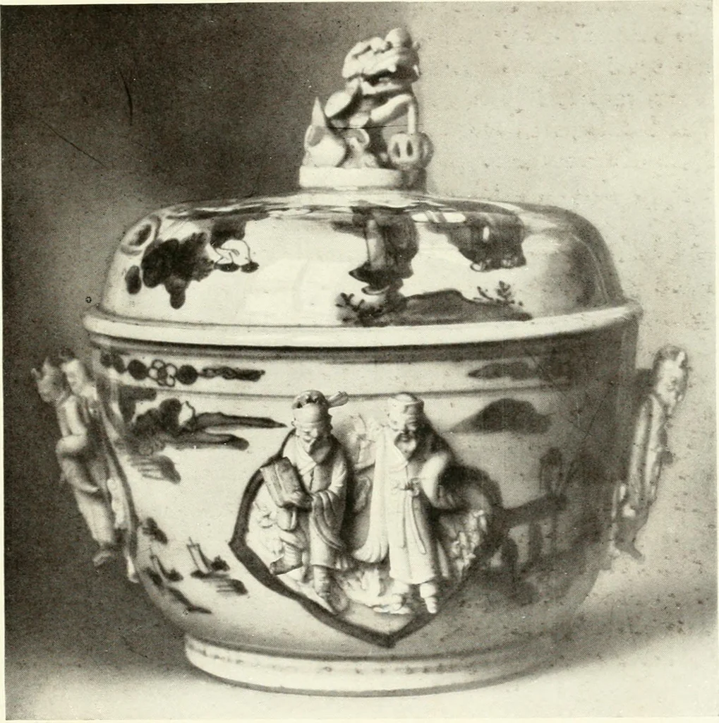 An illustration from Chinese pottery and porcelain : an account of the potter's art in China from primitive times to the present day, 1915, leaf 138