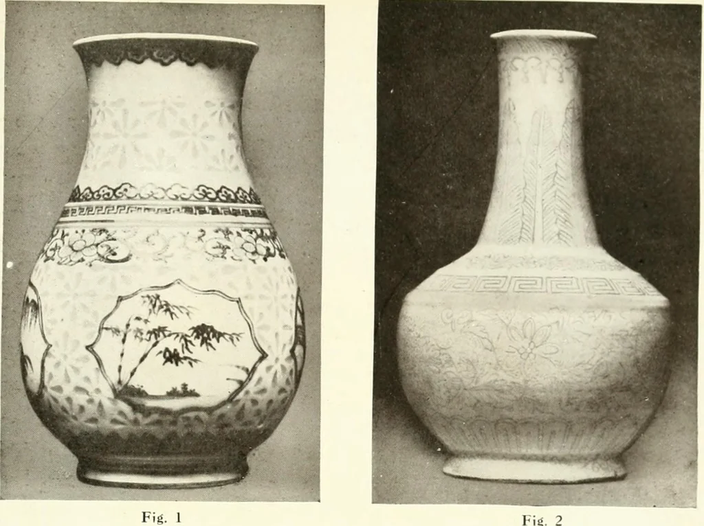 An illustration from Chinese pottery and porcelain : an account of the potter's art in China from primitive times to the present day, 1915, leaf 410