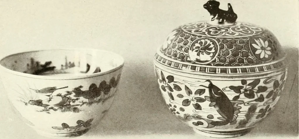 An illustration from Chinese pottery and porcelain : an account of the potter's art in China from primitive times to the present day, 1915, leaf 74