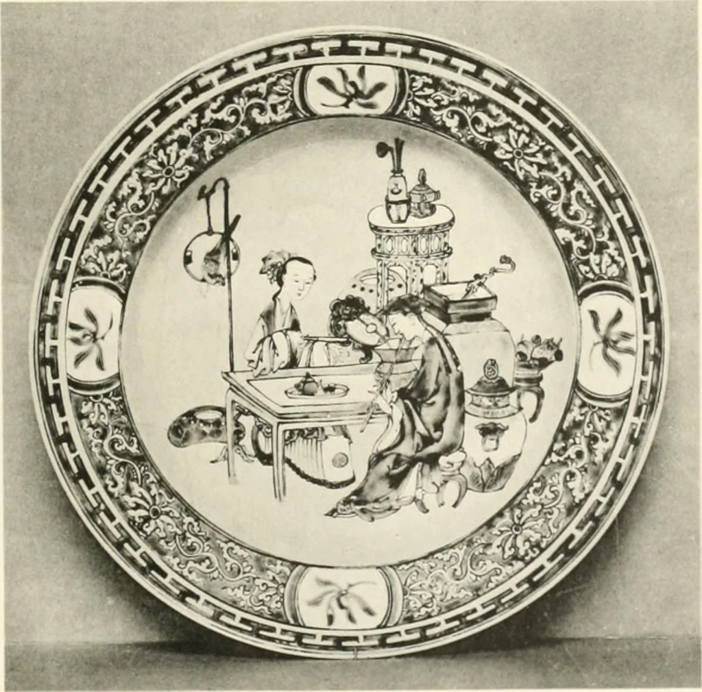 An illustration from Chinesisches Porzellan : seine Geschichte, Kunst und Technik, 1913, leaf 276