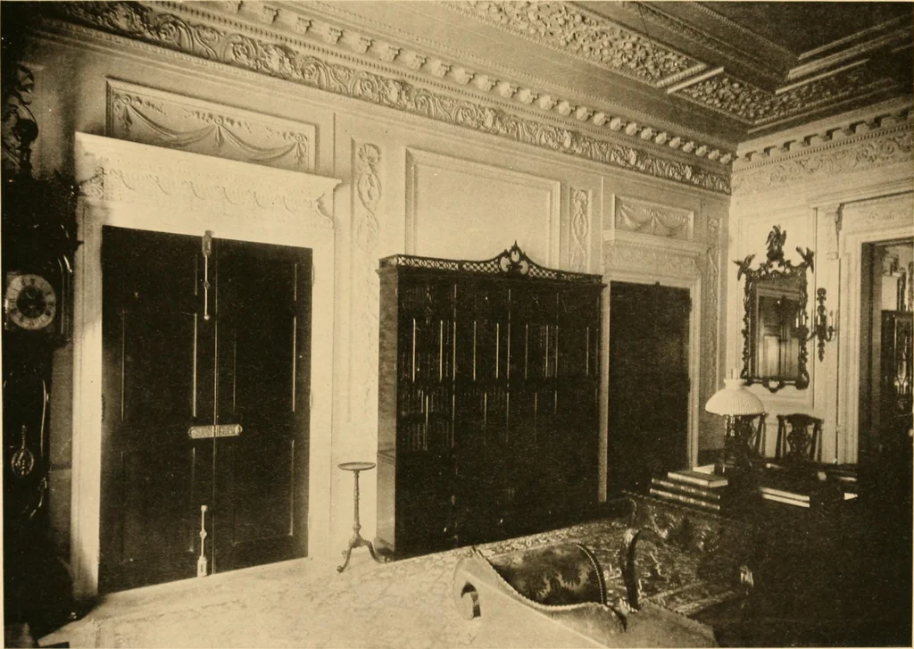 An illustration from A Chippendale romance, 1915, leaf 112