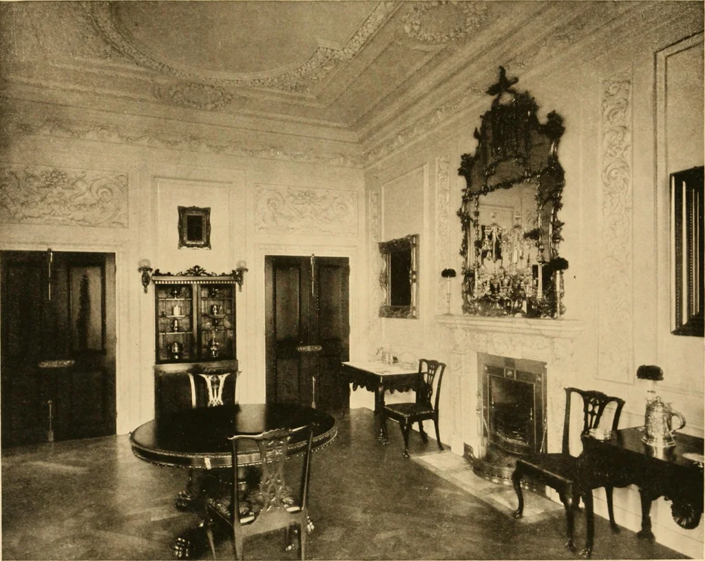 An illustration from A Chippendale romance, 1915, leaf 124