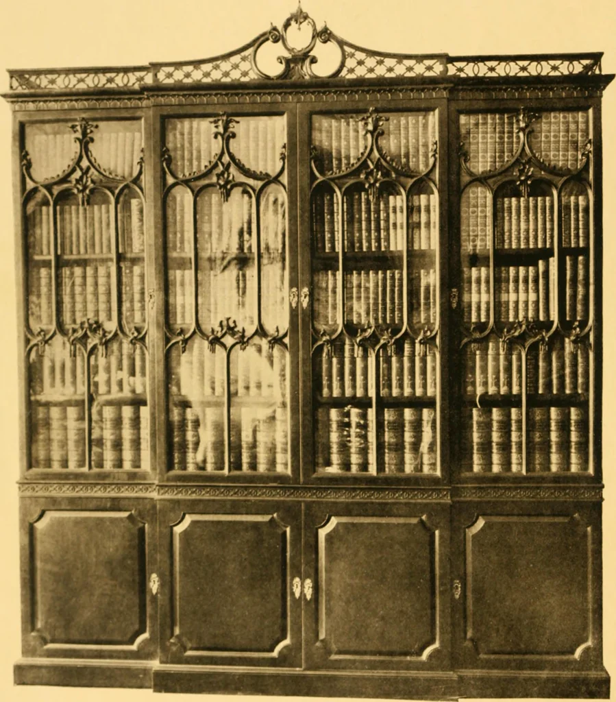 An illustration from A Chippendale romance, 1915, leaf 13